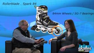 2013 Rollerblade Spark 84 Mens Review by INLINESKATESCOM [upl. by Eustazio]