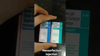 Neosurfactant injection uses neosurfactant neosurf prematurebaby lungs shorts trending prise [upl. by Nicko102]