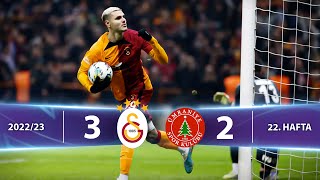 Galatasaray  HangiKredi Ümraniyespor 32 HighlightsÖzet  Spor Toto Süper Lig  202223 [upl. by Audie]