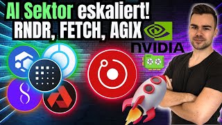 AISektor explodiert komplett durch NVIDIA Zahlen  RNDR FET AGIX Krass [upl. by Kresic]