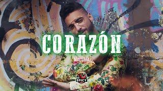 Maluma  Corazón💔LetraLyrics ft Nego do Borel [upl. by Nessah]