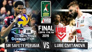 Perugia vs Civitanova  Final 2019  Italian Cup  Highlights ᴴᴰ [upl. by Edivad]