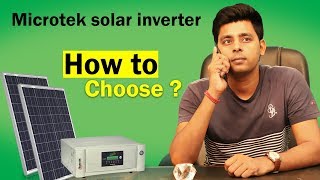 How to choose Microtek solar inverters Panels for your home  2019 [upl. by Clarinda]