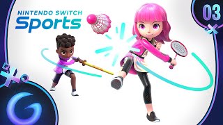 NINTENDO SWITCH SPORTS FR 3 Badminton et Chambara [upl. by Heid]