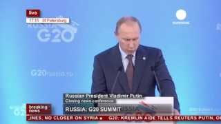 Putins speech at G20 closing press conference recorded live feed [upl. by Hodge679]