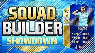 FIFA 18 SQUAD BUILDER SHOWDOWN TEAM OF THE SEASON AGUERO [upl. by Ainotahs]