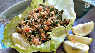 Tabbouleh Arabic Salad by Sunia wheat salad  Best for weight loss  in Urdu amp Hindi [upl. by Eylatan]