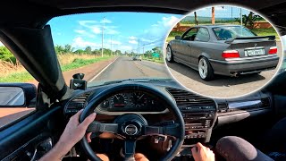 ACELERANDO TUDO na BR de BMW E36 Turbo [upl. by Anivol]