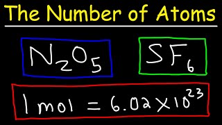 How To Calculate The Number of Atoms  Chemistry [upl. by Theodoric]