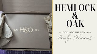 Hemlock amp Oak  2024 Daily Planner  Unboxing  Functional Planning [upl. by Adnoel453]