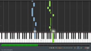 Angels From The Realms Of Glory  Piano Tutorial Synthesia  Sheet Music amp MIDI [upl. by Tewfik194]