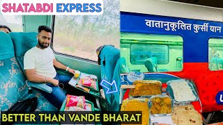 Bengaluru To Chennai Central Shatabdi Express AC Chair Car Journey IRCTC FOOD Indian railways [upl. by Pettiford]