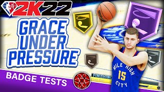 Best Finishing Badges on NBA 2K22 How to Finish with Grace Under Pressure Badge [upl. by Bleier]