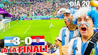 ASÍ VIVIMOS el ARGENTINA 3  0 CROACIA ¡ARGENTINA a la FINAL del MUNDIAL [upl. by Eeleak883]