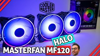 Cooler Master Masterfan MF120 halo review Coolermaster RGB [upl. by Yaker700]