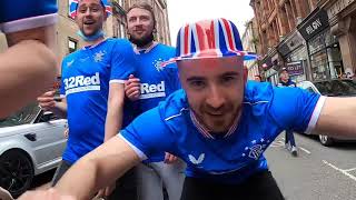 Rangers Fans Descending on George Square for the Title Celebration [upl. by Francisco]