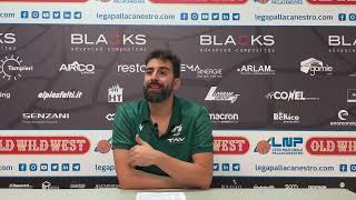 Blacks Faenza  Treviglio Brianza Basket 7967 la conferenza stampa di Davide Villa [upl. by Lleder]