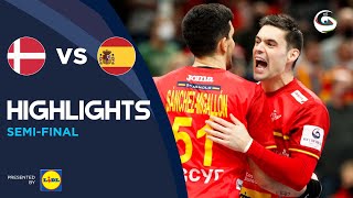 Spain vs Denmark  Highlights  Mens EHF EURO 2022 [upl. by Sutit]