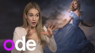 LILY JAMES INTERVIEW What makes Cinderella happy [upl. by Ahsenac]