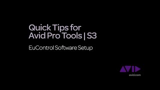 2 Quick Tips for Avid Pro Tools  S3  EuControl Software Setup [upl. by Kubiak524]