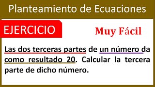 Planteamiento de Ecuaciones Matemáticas  Álgebra  Super Fácil [upl. by Alleciram928]