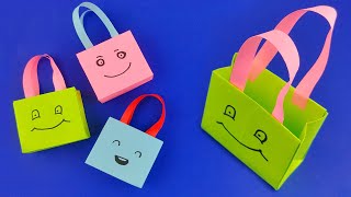 WESOŁE TOREBKI Z PAPIERU  CUTE PAPER BAG  Best Paper Crafts  Easy DIY [upl. by Czarra]