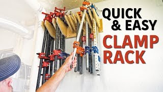 Simple Clamp Storage Rack  Fast Build [upl. by Amorette]