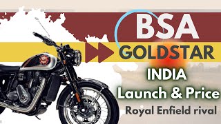 BSA Goldstar India launch price and details  Better than Royal Enfield [upl. by Vonny]