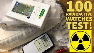 100 radioactive watches radon gas test result  Radium watch test This Was Unexpected [upl. by Travax]