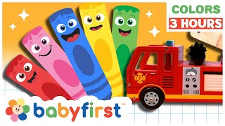 Toddler Learning Video  COLOR CREW  Songs Magic amp Much more  3 Hours Compilation  BabyFirst TV [upl. by Ingrid254]