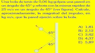 CANTIDAD DE MOVIMIENTO E IMPULSO PROBLEMA RESUELTO [upl. by Anerok]