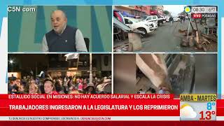 OCTAVO DÍA de CONFLICTO en MISIONES NO HAY ACUERDO SALARIAL y ESCALA la CRISIS [upl. by Giana]