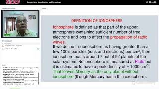 Web 9 1 Ionosphere Introduction and formation [upl. by Nirrep]