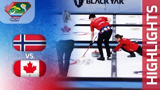 NORWAY v CANADA  Bronze  World Mixed Doubles Curling Championship 2023 [upl. by Llevram]