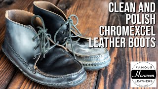 How to Clean and Polish Chromexcel Leather Boots [upl. by Ojeitak]