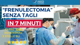 Frenulectomia SENZA BISTURI SENZA TAGLI in 7 minuti  Dr Andrea Savasta Dentista Cagliari [upl. by Finlay106]