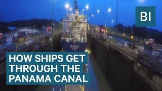 Timelapse Shows How Ships Get Through The Panama Canal [upl. by Pinckney]