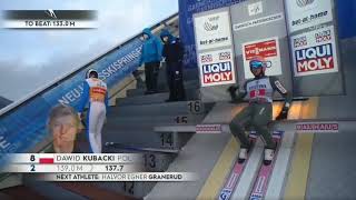 Dawid Kubacki  144 m GarmischPartenkirchen 2021 [upl. by Nileve]