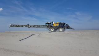 Instrals innovative dust and erosion prevention applied at Flevokust Harbor in Lelystad [upl. by Roseanne]