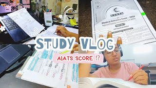 AIATS SCORE ⁉️  neet aspirant study vlog  revision mocktest test analysis neet neet2024 [upl. by Aikym]