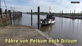 Fähre von Petkum nach Ditzum Ostfriesland [upl. by Adim135]