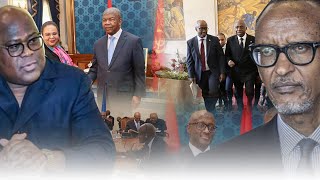 ARRIVEE DE LA RDC A LONDRES POUR LES NEGOCIATIONS AVEC LE RWANDA SOUS LA MEDIATION DE LANGOLA [upl. by Annaoj]