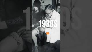 Tattooing a butterfly garter belt 30’s history historyinpictures oldpicture 1930s shorts [upl. by Omarr]