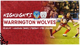 Warrington Wolves vs Leigh Leopards  PreSeason Friendly  Highlights [upl. by Afirahs]