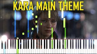 Detroit Become Human  Kara Main Theme Synthesia Piano Cover [upl. by Herod737]