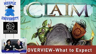 Claim Board Game – Overview What to Expect [upl. by Arreyt82]