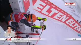 Erik Read 🇨🇦  Val DIsere mens GS  Dec 10 2022 1st run weareskiing atomic [upl. by Leba12]