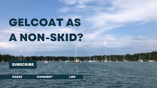 How to create Nonskid with Gelcoat Part 4 of winter boat projects Getting close [upl. by Elish]