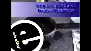 etrailer  Inspecting and Packing Trailer Bearings with Grease Demonstration [upl. by Boak]