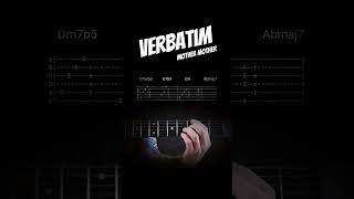 Verbatim  Mother Mother guitar guitarra violao [upl. by Ettessil]